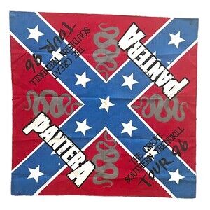 Vtg 1996 PANTERA Bandana Scarf The Great Southern Trendkill Tour Concert USA